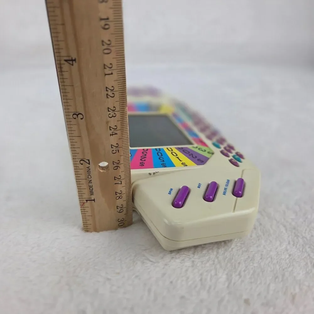Vtg 1995 Tiger Electronics Wheel Of Fortune Handheld Game w/Cartridge Tested